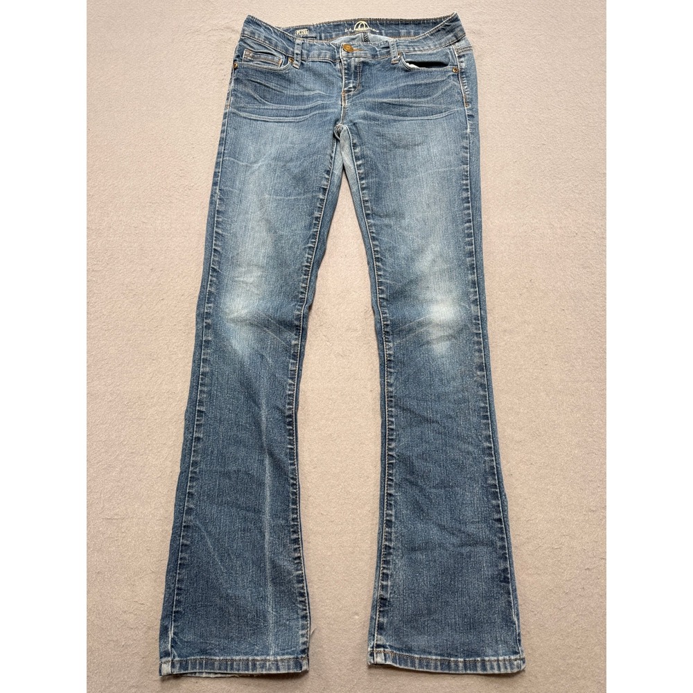 Y2K Bluenotes Jeans Women's 28x32 Blue Medium Wash Skinny Flare Low Rise Denim